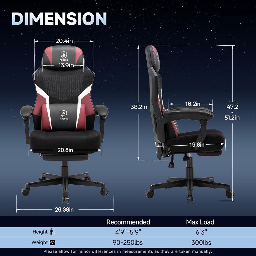 Ergonomic Mesh Video Gaming Ch - Video Gaming & Esports Usd Acc 评论和价格