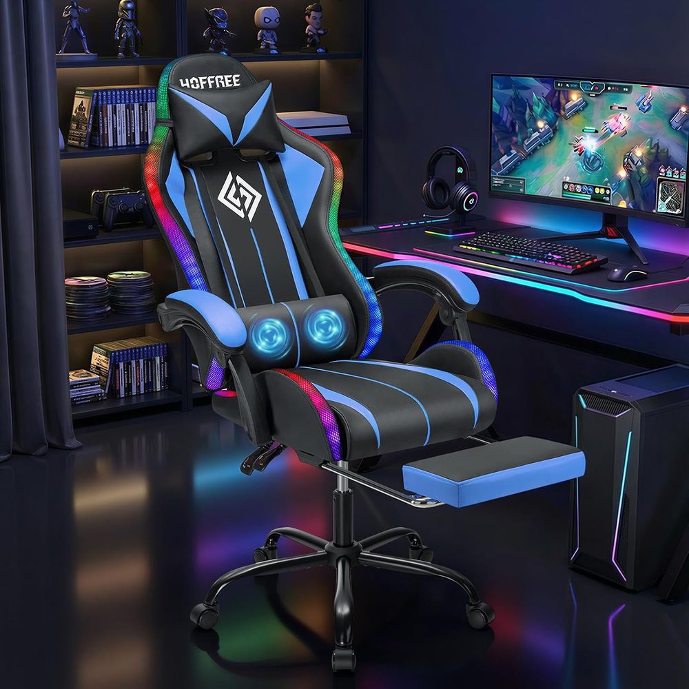 LED Gaming Chair with Massage  - Video Gaming & Esports Usd Acc 评论和价格